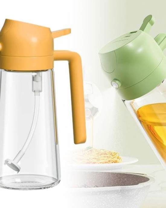 2 in 1 Glass Oil Sprayer & Dispenser